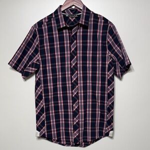 Travis Mathew Peluso Plaid Snap Button Shirt